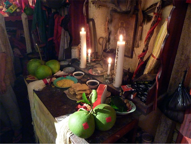 Altar for Datuk Sungkung, Singkawang, 2011. Photo by author.