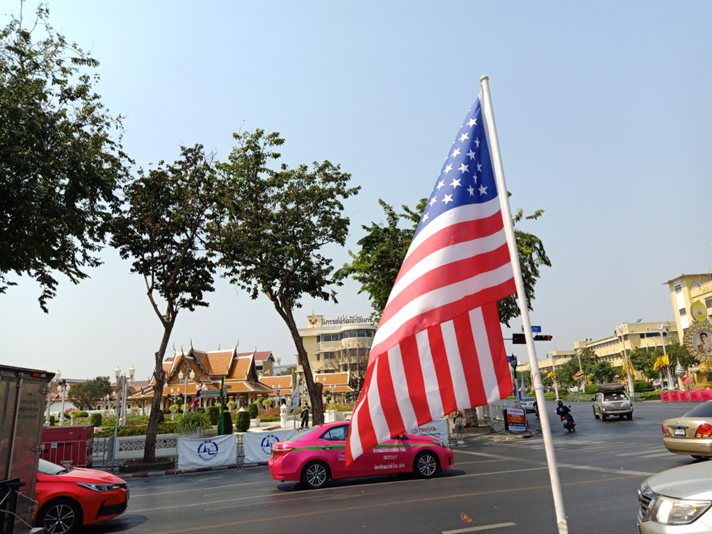 Bangkok,,Thailand-february,1,,2020,:,Flag,Of,The,United,State