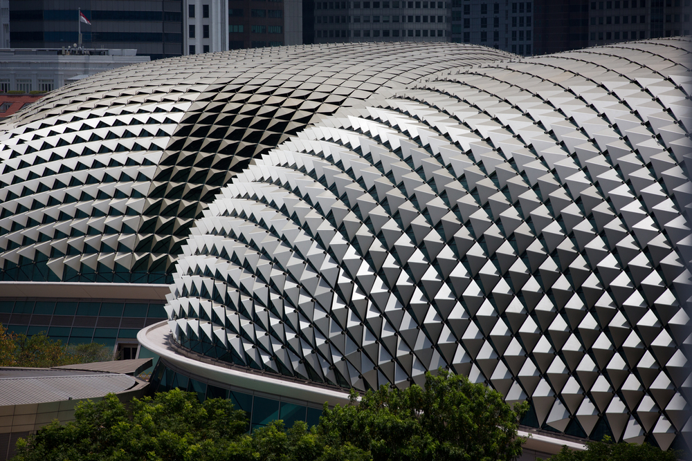 The roof of Singapore's Esplanade Theaters on the Bay. Image: Neale Cousland / Shutterstock.com