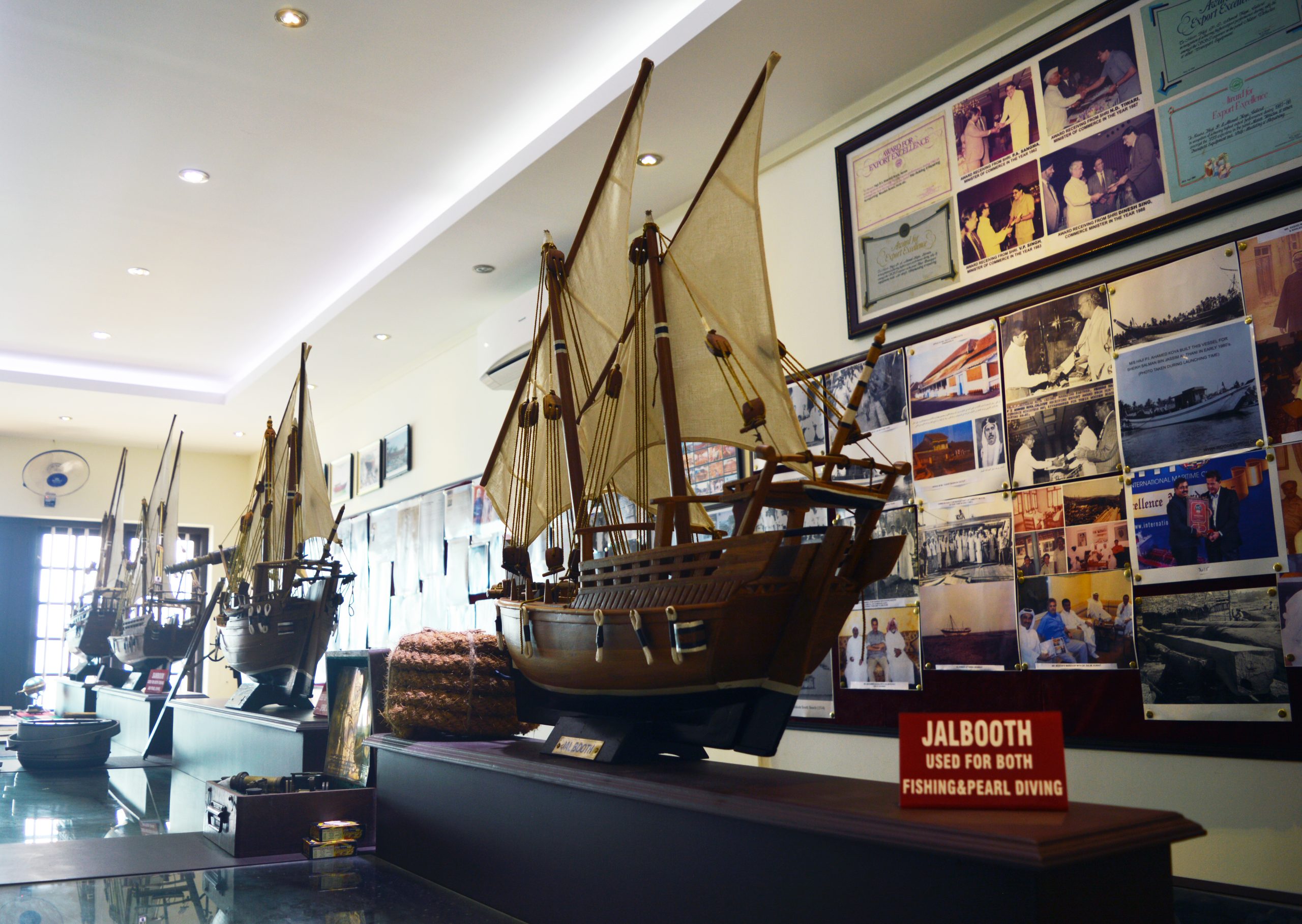 Inside view of the Dhow museum, Calicut.