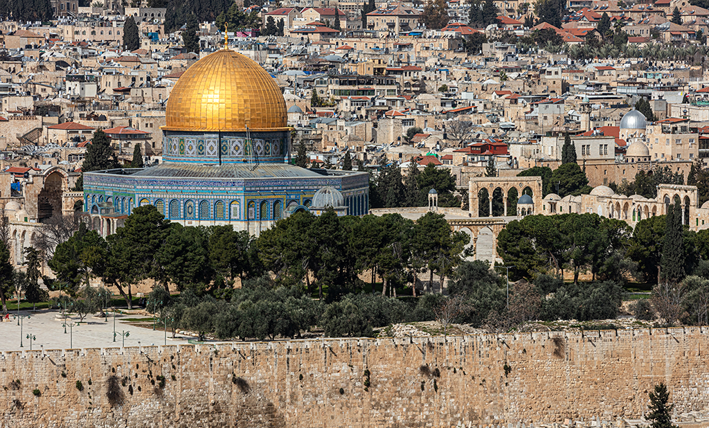 Temple Mount including El Aqsa Mosque and Dome of the Rock