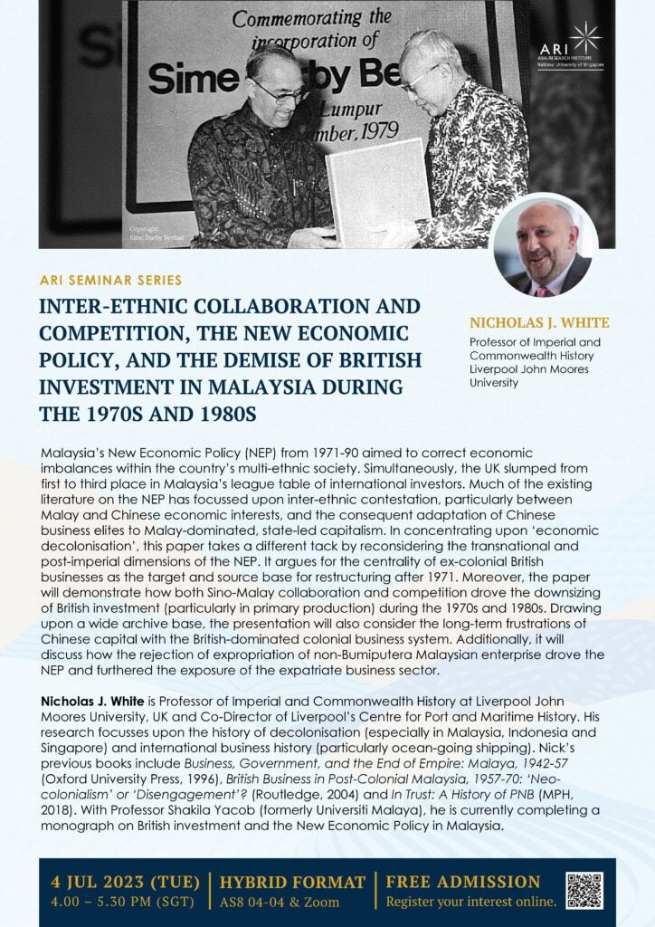 MALAYSIA STUDY GROUP Interethnic Collaboration and Competition, the