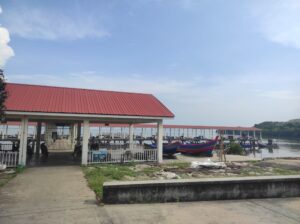 The new jetty for Jelutong fishers. Photo courtesy of the authors.